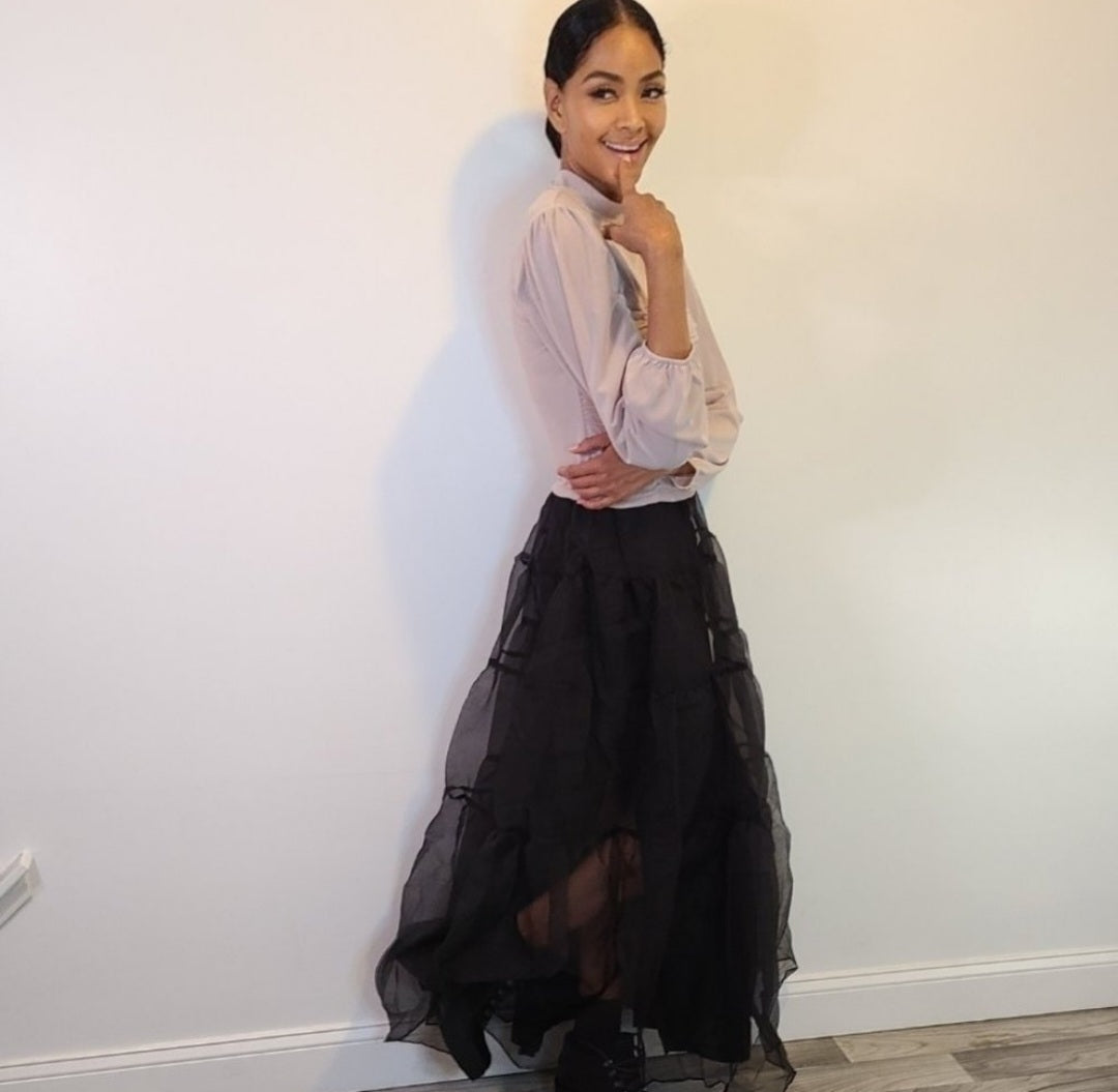 Sheer Maxi Skirt