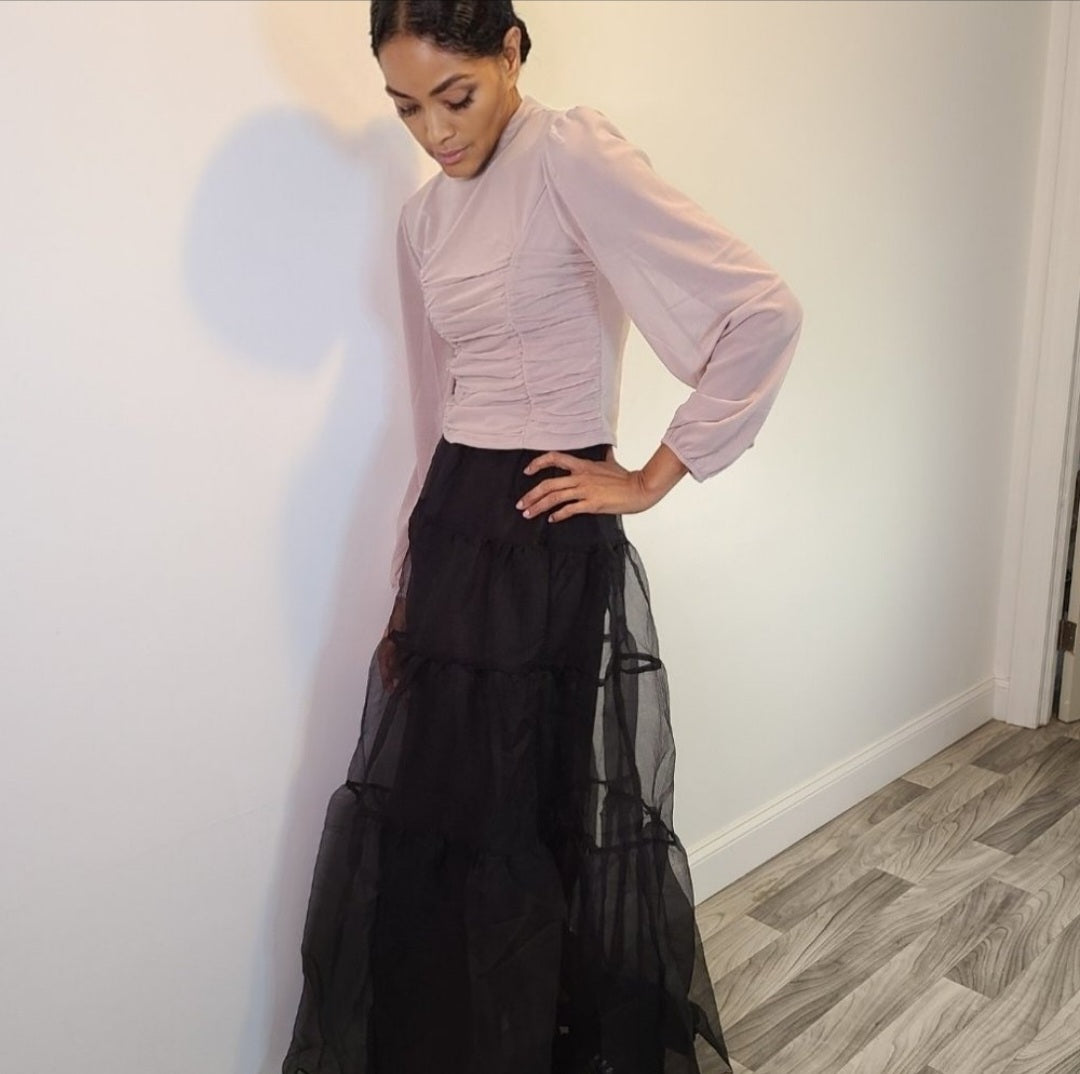 Sheer Maxi Skirt